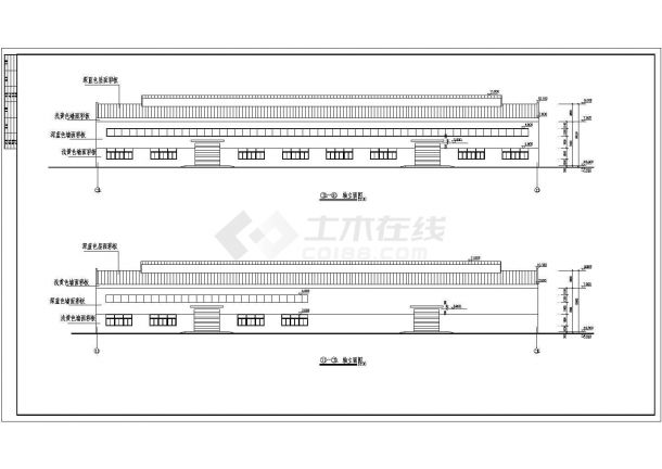 某一层钢构厂房设计cad全套建筑施工图（含设计说明）-图二