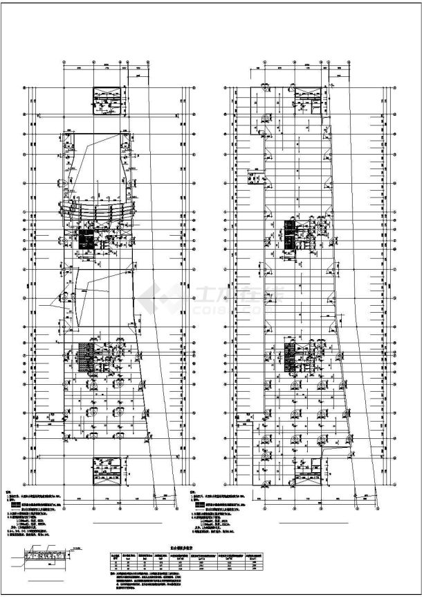 随州会展中心钢结构结构全套施工cad图-图二