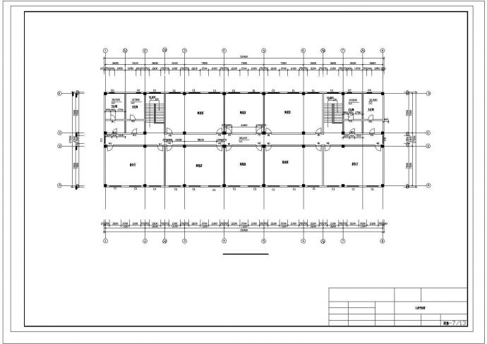 某6层教学楼全套毕业课程设计(含计算书、建筑图，结构图)_图1