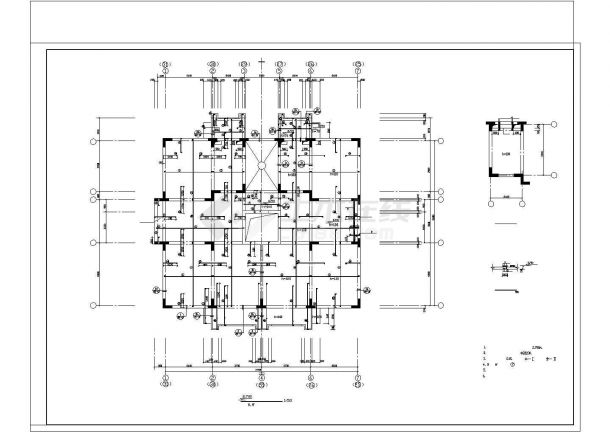9层异型柱框架-剪力墙单元住宅楼结构施工图，含设计说明-图二