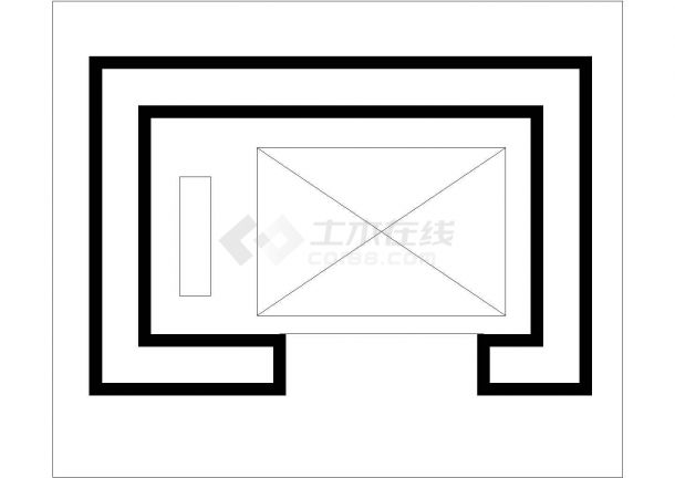 某电梯CAD详细施工构造设计图-图一