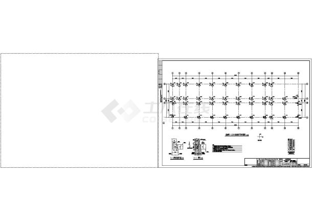 [山东]地上六层框架结构公寓楼结构施工全套设计cad图-图一