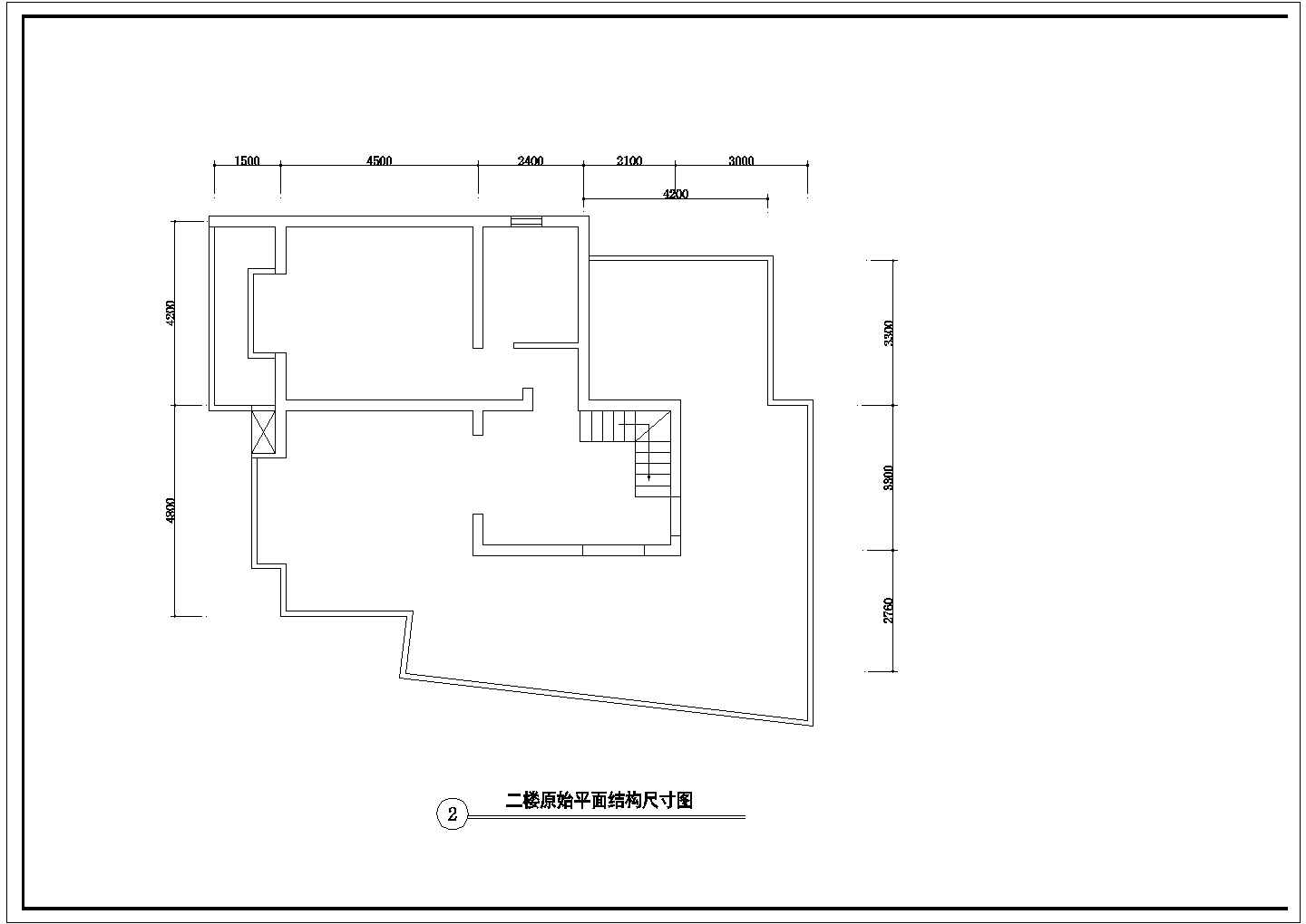 【南京】某新型小区二层跃层室内装饰装修cad施工图