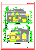某三层别墅建筑cad施工图含效果图_图1