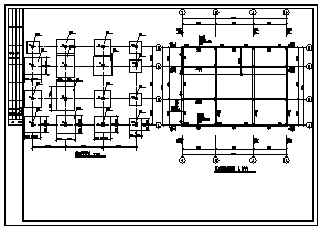 大厦设计_某三层框架结构大厦结构施工cad图纸_图1