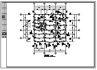 大厦设计_某三层框架结构大厦结构施工cad图纸-图二