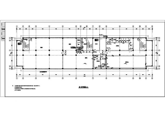 某厂区高层办公楼施工图CAD图纸_图1