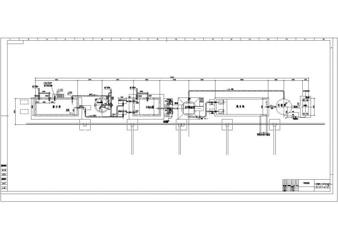 某钢铁业铝厂浊循环水处理站设计 cad全套工艺施工图（ 含设计说明）_图1