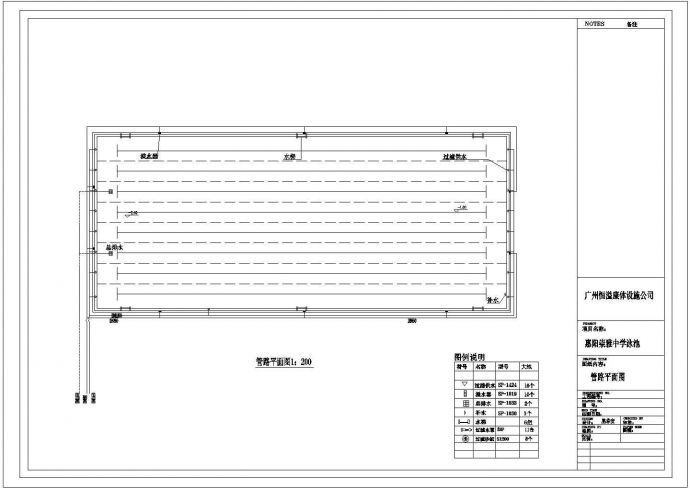 某私家标准泳池CAD详细完整构造图_图1