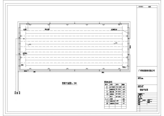 某标准泳池CAD详细完整构造图纸_图1