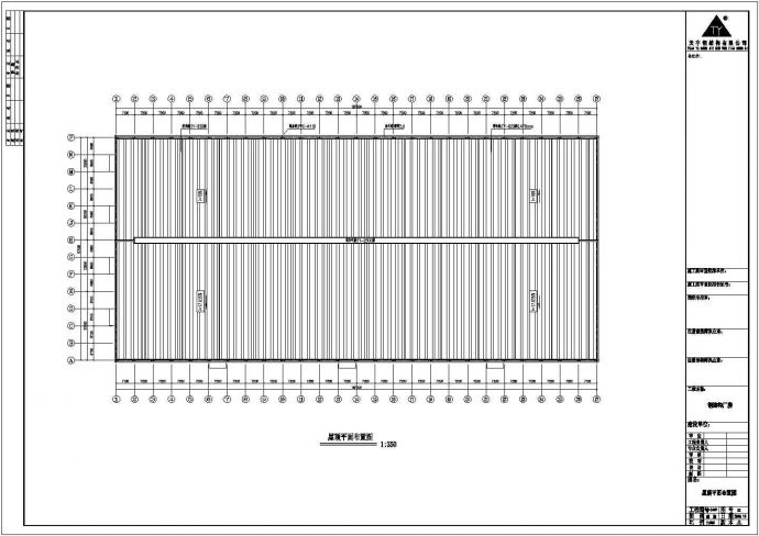某公司187×87厂房工程CAD图纸_图1