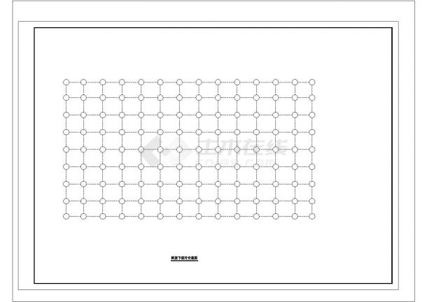 [合肥]某地教学楼网架结构采光顶结构施工图（含网架平面布置图）-图一
