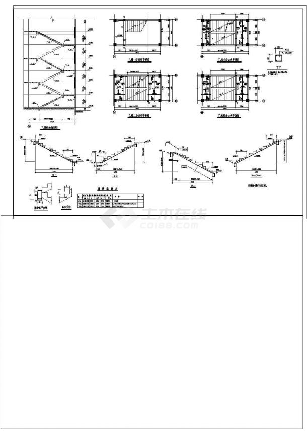 某框架结构幼儿园建筑结构全图CAD图纸-图一