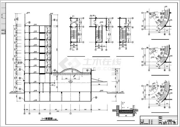 某城市商业翡翠山湖酒店建筑完整设计施工CAD图纸-图二