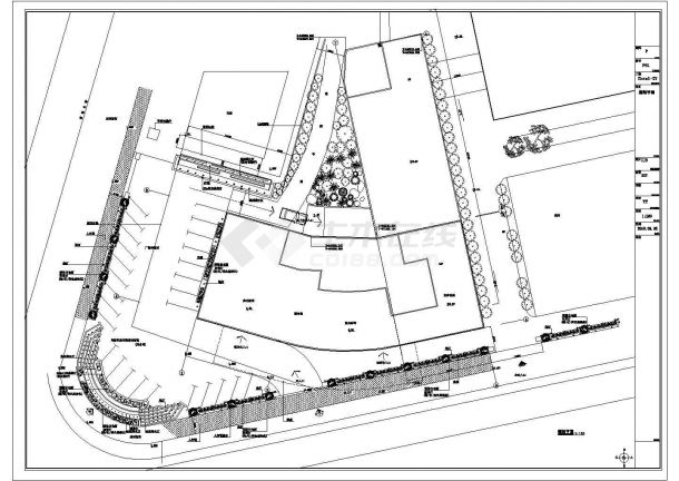 武汉市某大型市民休闲公园平面规划设计CAD图纸（含单体设计图）-图一