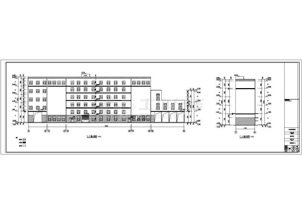 六层面粉厂生产车间筒仓建筑结构施工图(图纸50张)-图二