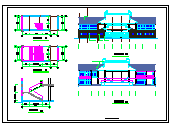 两层戏楼组合建筑设计CAD施工图-图一