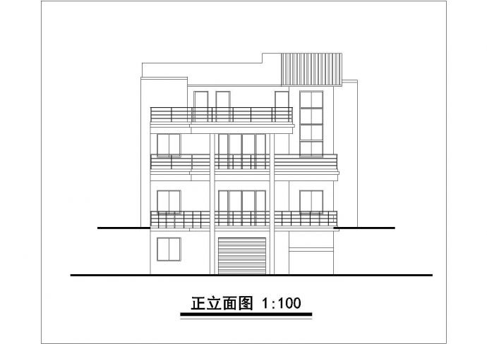 重庆市某别墅区2层混合结构单体乡村别墅结构设计CAD图纸（含阁楼）_图1