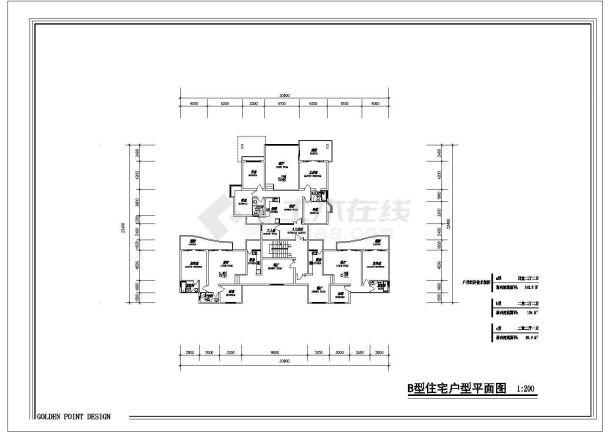 经典多层住宅户型设计cad平面方案图（含立面设计）-图一