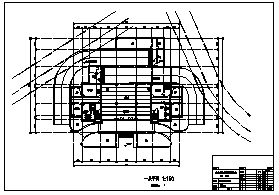 某二十层技术大楼建筑施工cad图(带地下室设计，共十五张 )-图一