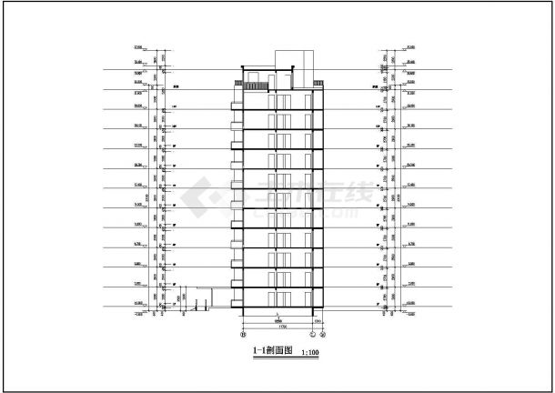 秀枫山庄20栋小高层设计CAD建筑施工图-图一