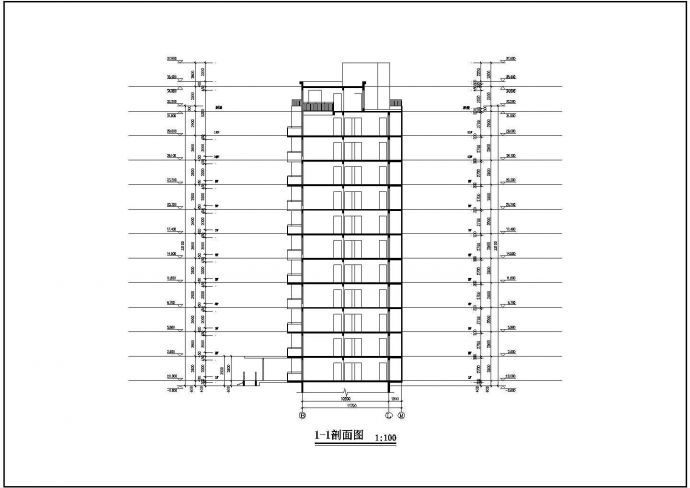 秀枫山庄20栋小高层设计CAD建筑施工图_图1