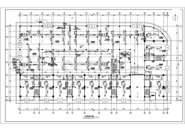 某多层综合楼空调采暖设计cad全套施工图（含设计说明）-图二