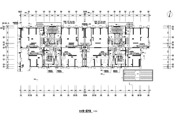 [浙江]高层商业用房及地下室通风防排烟系统设计CAD施工图-图一