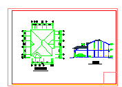 二层乡村别墅建筑设计CAD施工图-图一