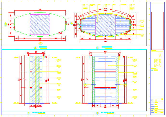 某浙江五星级酒店二层餐厅CAD设计施工图_图1