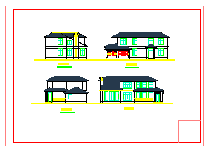 两层独栋别墅建筑设计施工图纸-图二