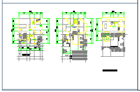 某地二层独栋别墅cad建筑施工设计图纸_图1