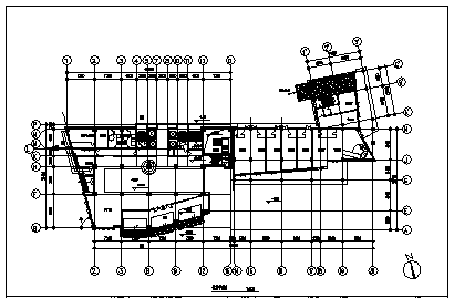 办公楼设计_十八层矿业办公楼建筑设计cad图(带地下室设计，共十四张)_图1