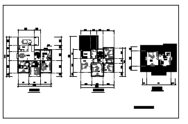 三层独栋别墅建筑cad设计施工图纸-图二