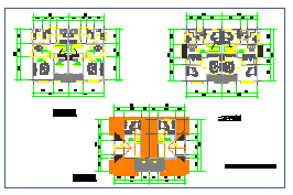三层美式风格别墅建筑设计CAD施工图-图二