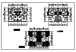 三层美式风格别墅建筑设计CAD施工图
