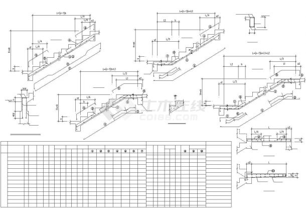 乌鲁木齐市澜祥花园小区3层框架结构别墅全套结构设计CAD图纸-图二