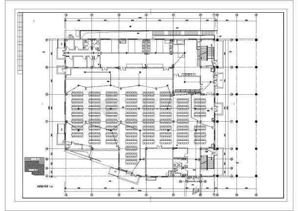 北京体育馆电气施工CAD图-图二