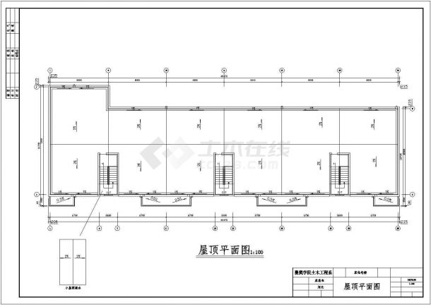 武汉市汉阳佳苑小区4千平米7层框混住宅楼CAD建筑设计图纸-图二