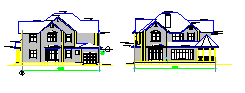 二层乡村别墅cad建筑设计简单施工图纸-图二