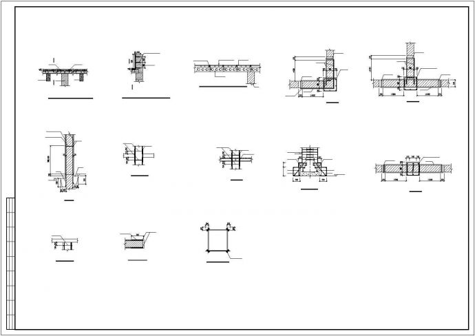 教学楼及宿舍结构抗震加固施工图(CAD，9张图）_图1