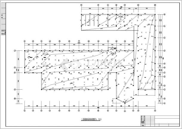 某三层办公楼毕业设计cad全套结构施工图（含建筑设计，含开题报告和计算书）-图一