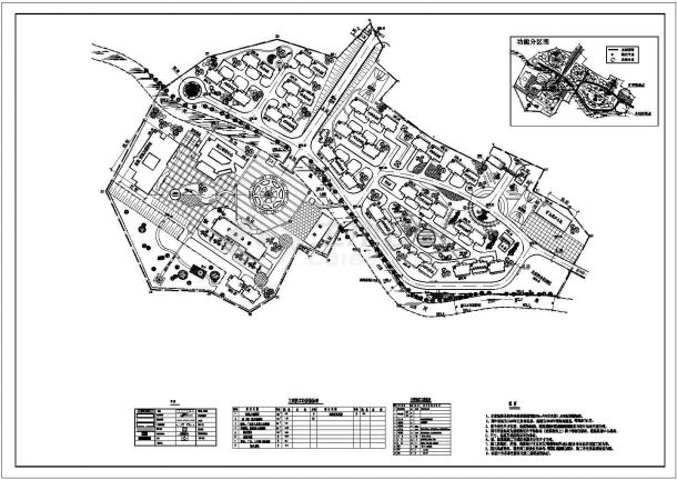 矿井单身公寓住宅区规划总平面图 （6.4公顷）-图一