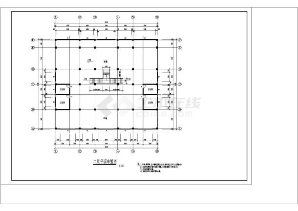 某沿街高住楼全套建筑设计cad施工图纸-图一