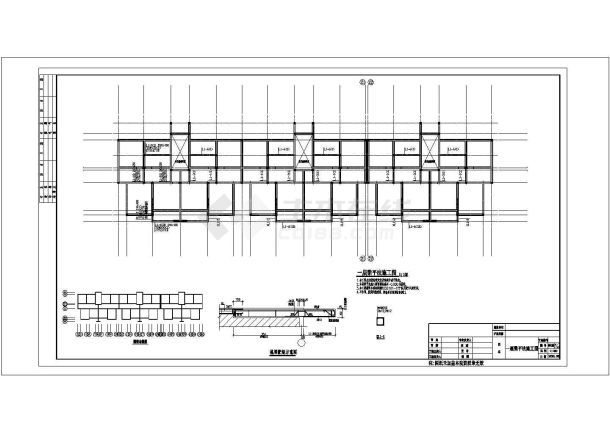 某地住宅楼建筑整套设计cad施工图纸-图一