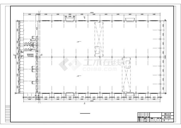 某钢结构厂房设计cad全套建筑施工图(含设计说明，含结构设计，含计算书）-图一