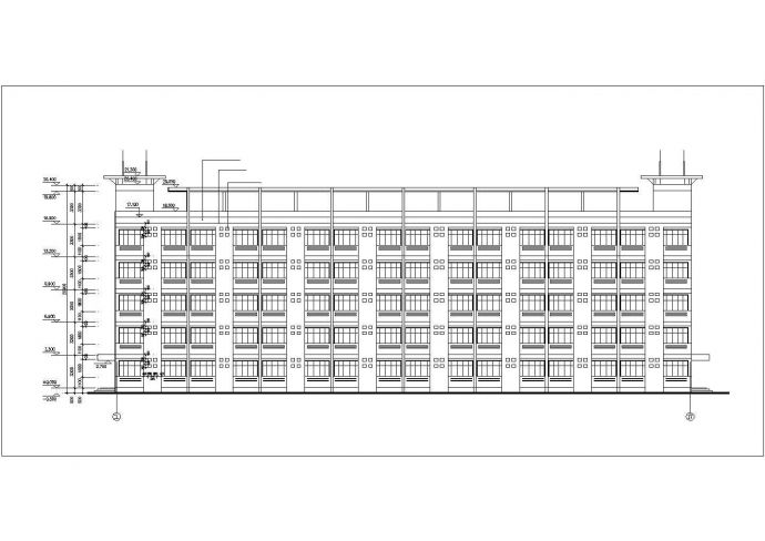 西安科技大学研究生院4720平米5层学生宿舍楼建筑结构设计CAD图纸_图1