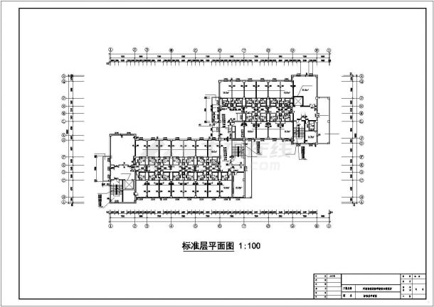 贵阳理工大学1万平米8层框架结构宿舍楼全套建筑结构设计CAD图纸-图二