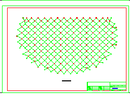 某操场正放四角锥螺栓球节点网架设计施工图纸