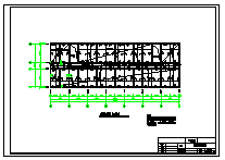 【六层】5300平米左右一字型框架结构教学楼（建筑图、结构图、计算书）-图一